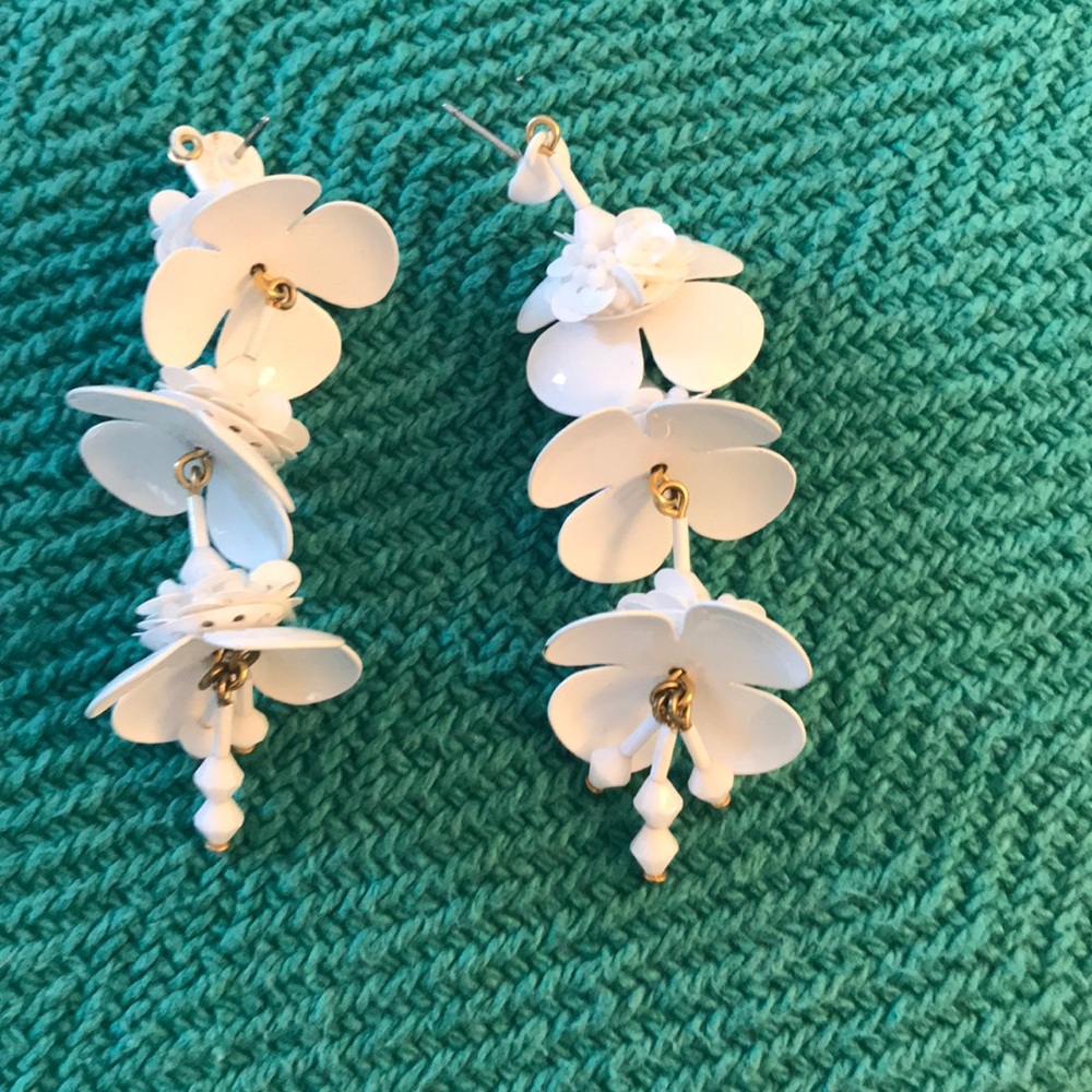 J Crew Flower Earrings!